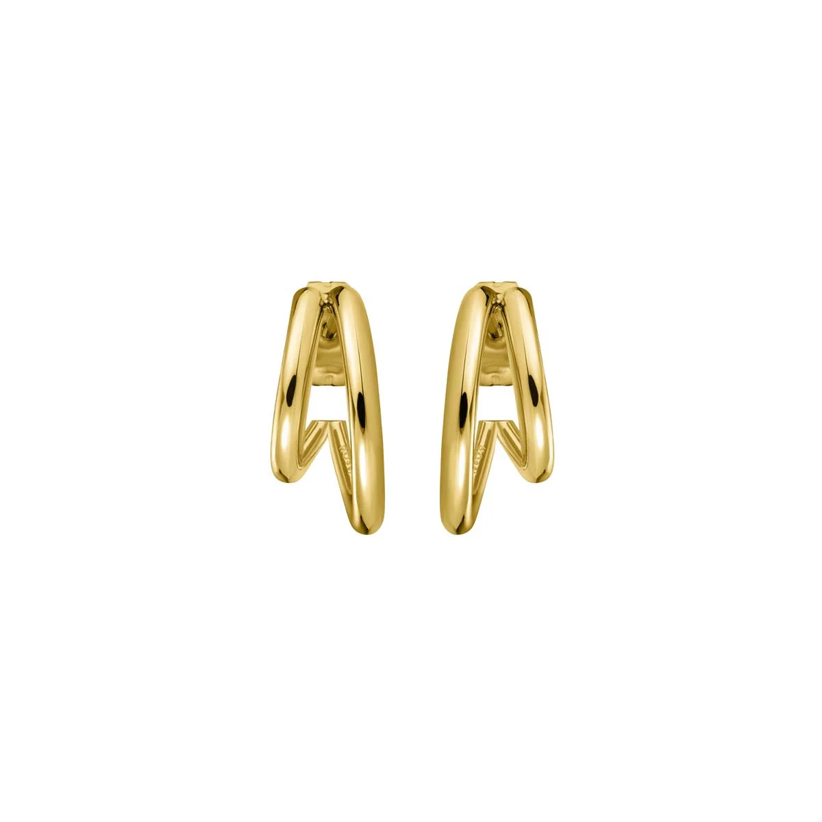 Boucles d'Oreilles Rosefield "Double Hoops Gold" - JEDHG-J575