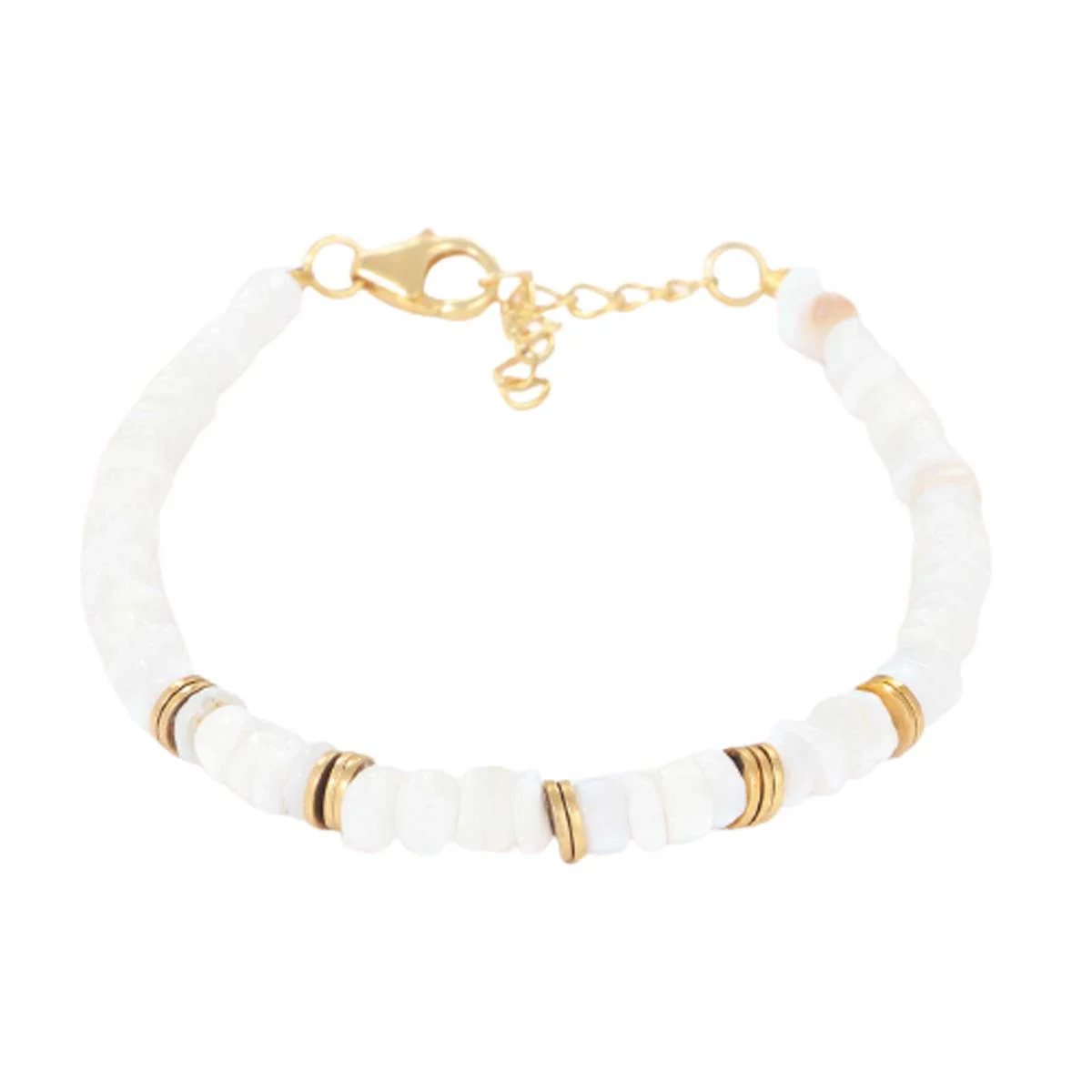 Bracelet "Charapita" Opale blanche