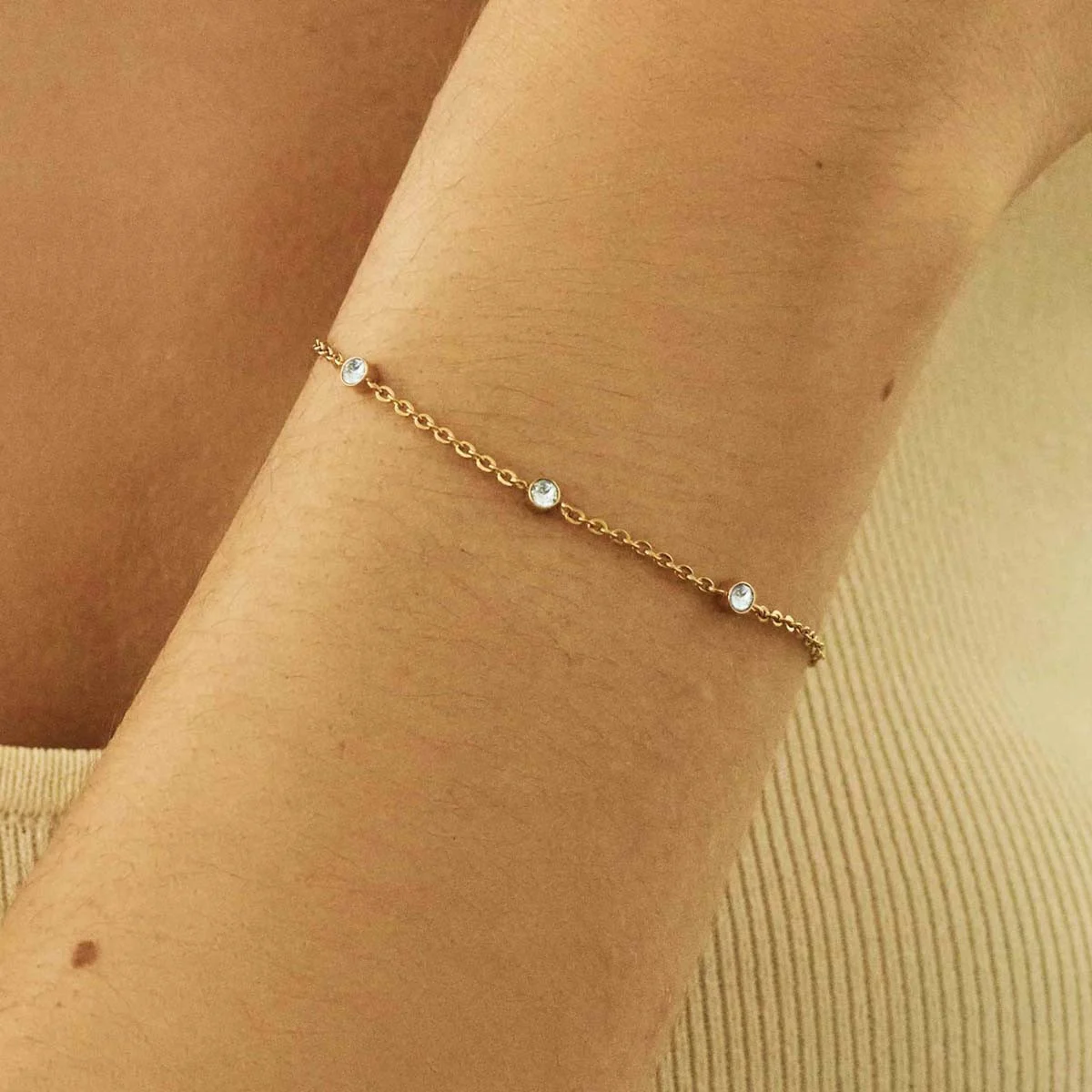Bracelet Rosefield "Crystal Bracelet Gold" - JTBTG-J430 – Image 2