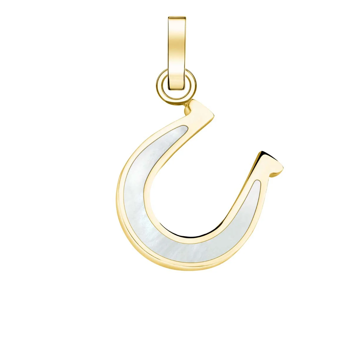 Charm Rosefield "Pendant Gold Lucky Symbol MOP Horseshoe" - PE-Gold-HORSESHOE