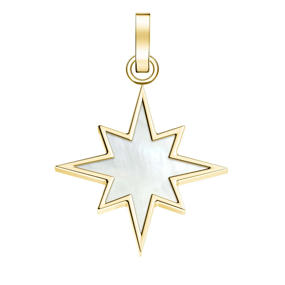 Charm Rosefield "Pendant Gold Lucky Symbol MOP Polestar" - PE-Gold-POLESTAR