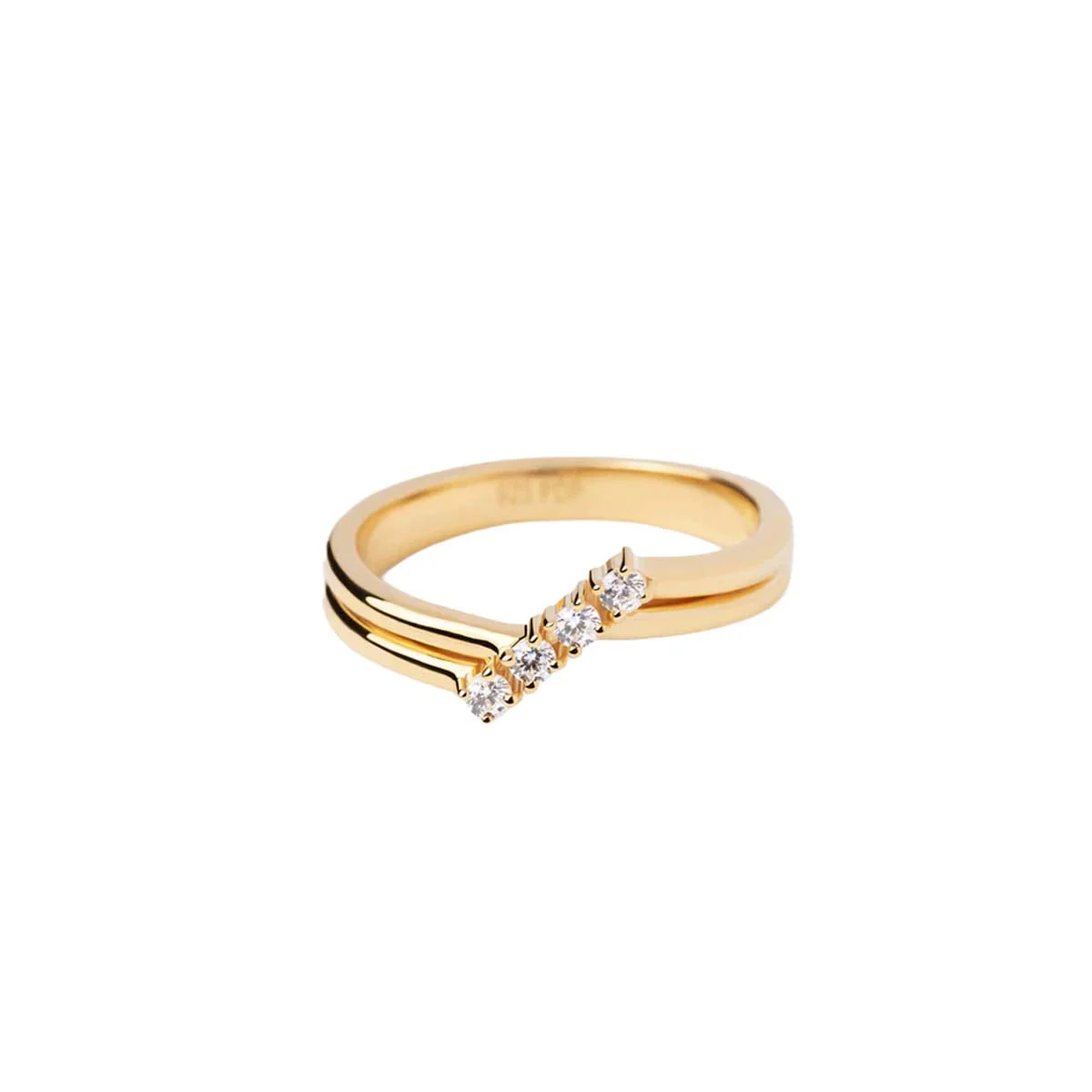 PDPAOLA Bague - Anna - en argent plaqué or - AN01-870 – Image 2