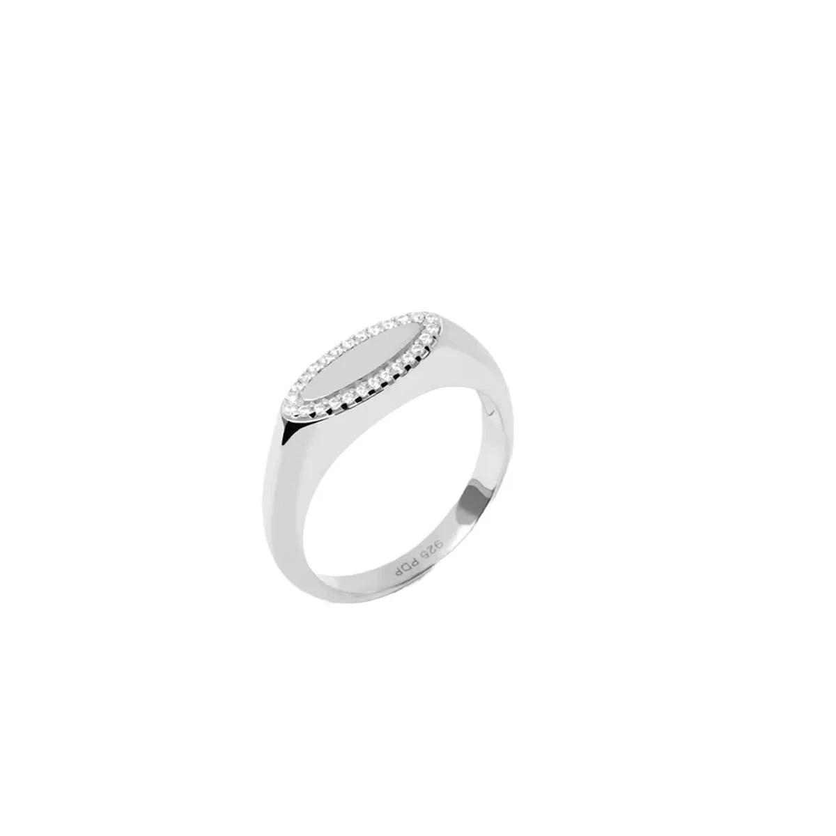 PDPAOLA Bague - Chevalière Lace - en argent - AN02-629
