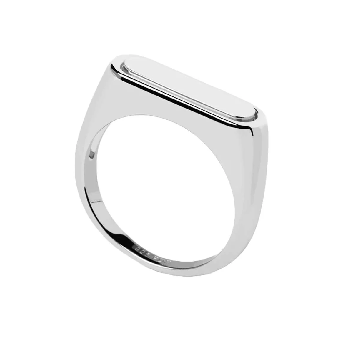 PDPAOLA Bague - Chevalière Ribbon - en argent - AN02-625 – Image 2