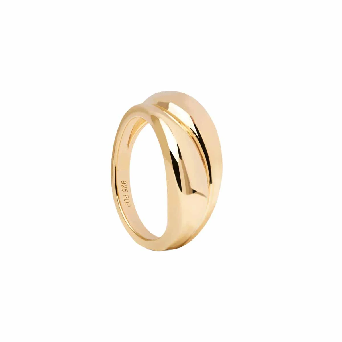 PDPAOLA Bague en argent plaqué or - Desire - AN01-906
