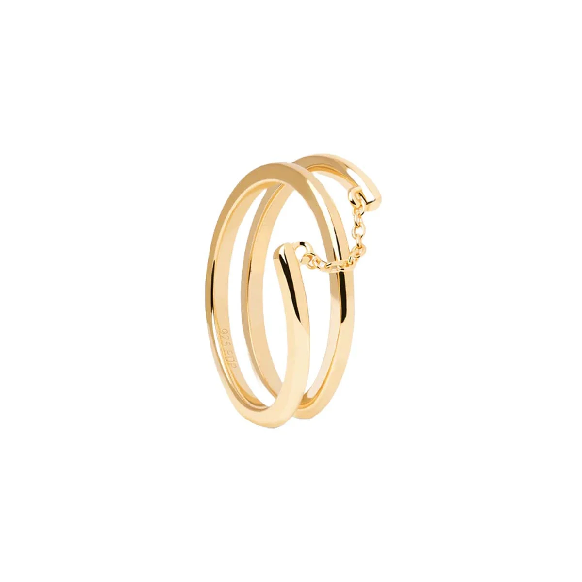 PDPAOLA Bague - Giro - en argent plaqué or - AN01-890
