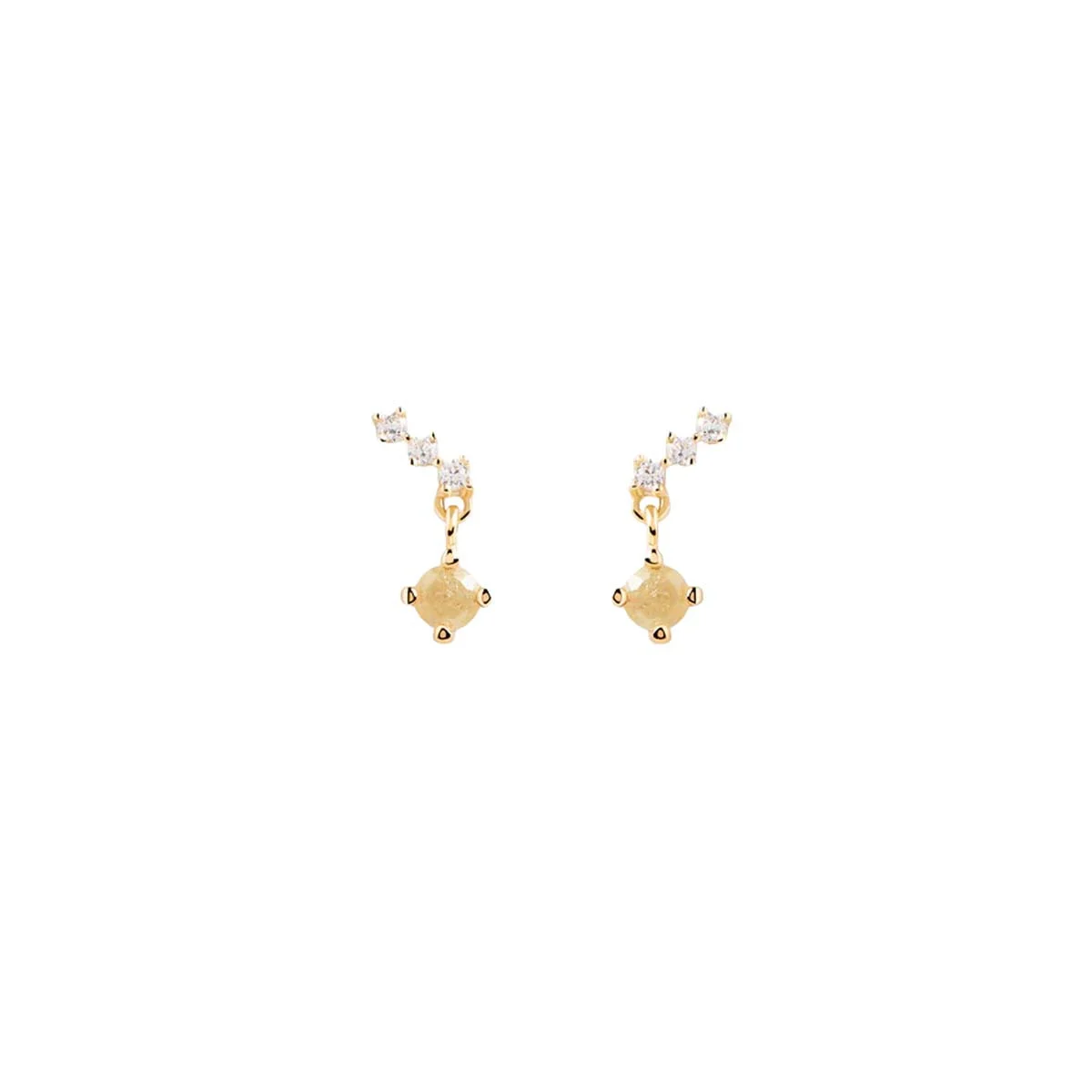 PDPAOLA Boucles d'Oreilles - Astrid - en argent plaqué or - AR01-561-U