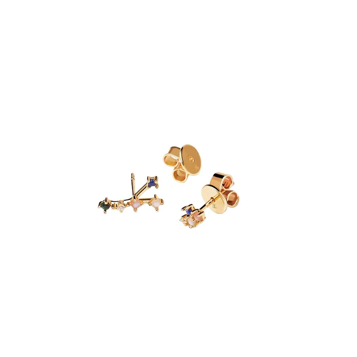 PDPAOLA Boucles d'Oreilles - Cancer - en argent plaqué or - AR01-407-U – Image 2