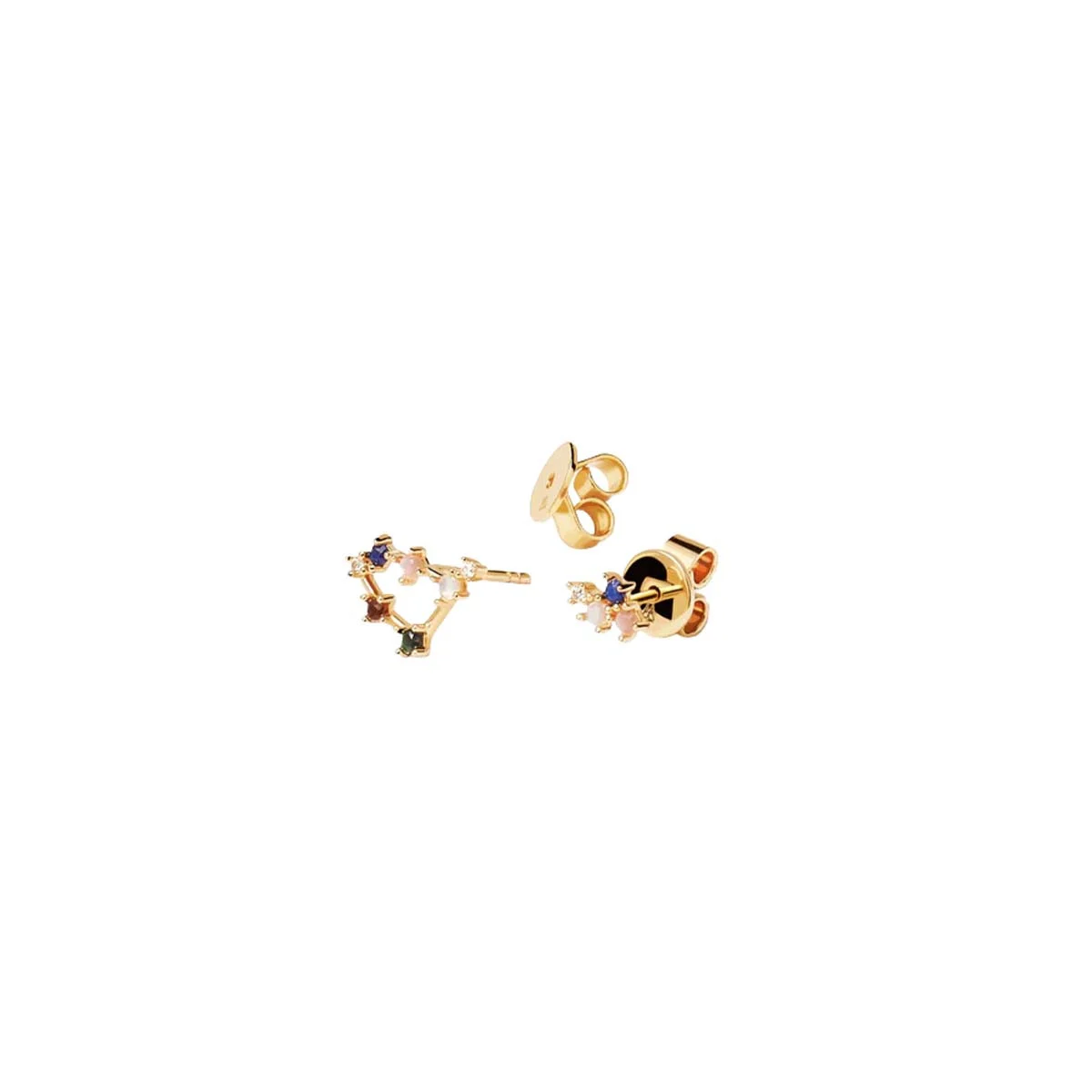 PDPAOLA Boucles d'Oreilles - Capricorne - en argent plaqué or - AR01-413-U – Image 2