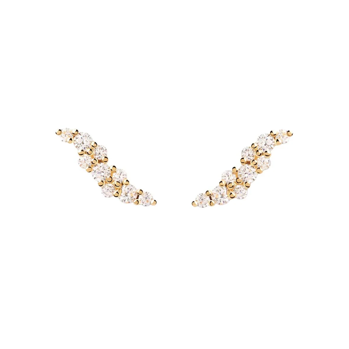 PDPAOLA Boucles d'Oreilles - Natura - en argent plaqué or - AR01-808-U – Image 2