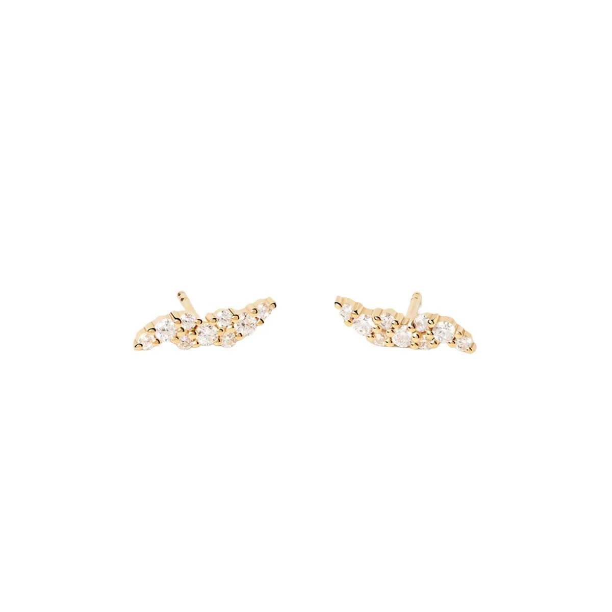 PDPAOLA Boucles d'Oreilles - Natura - en argent plaqué or - AR01-808-U