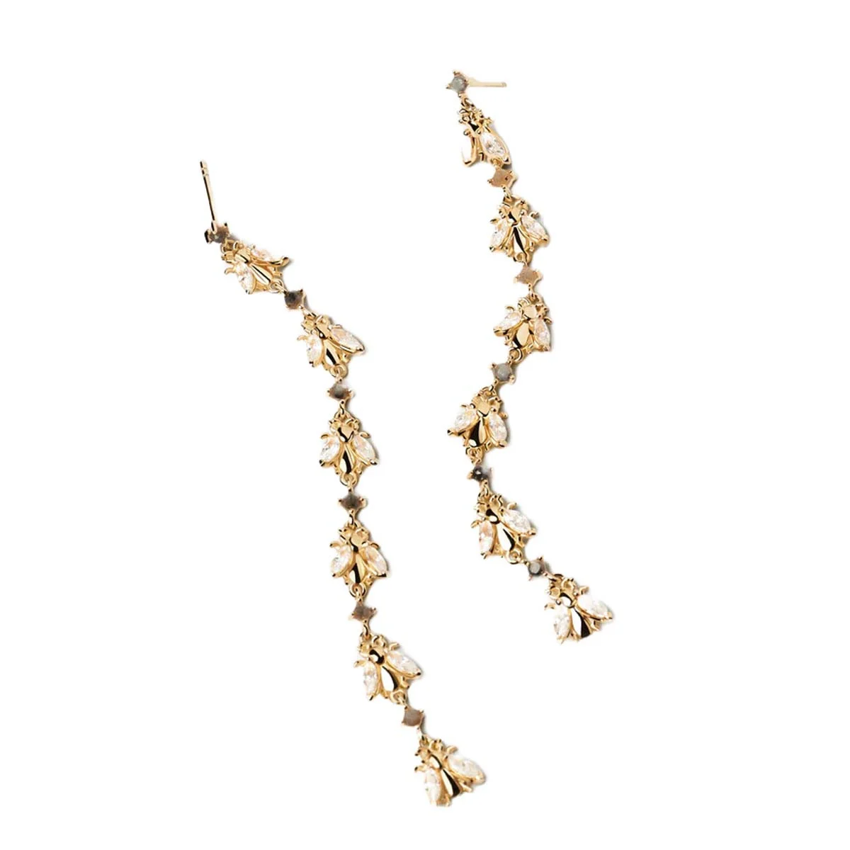 PDPAOLA Boucles d'Oreilles - Nest - en argent plaqué or - AR01-318-U