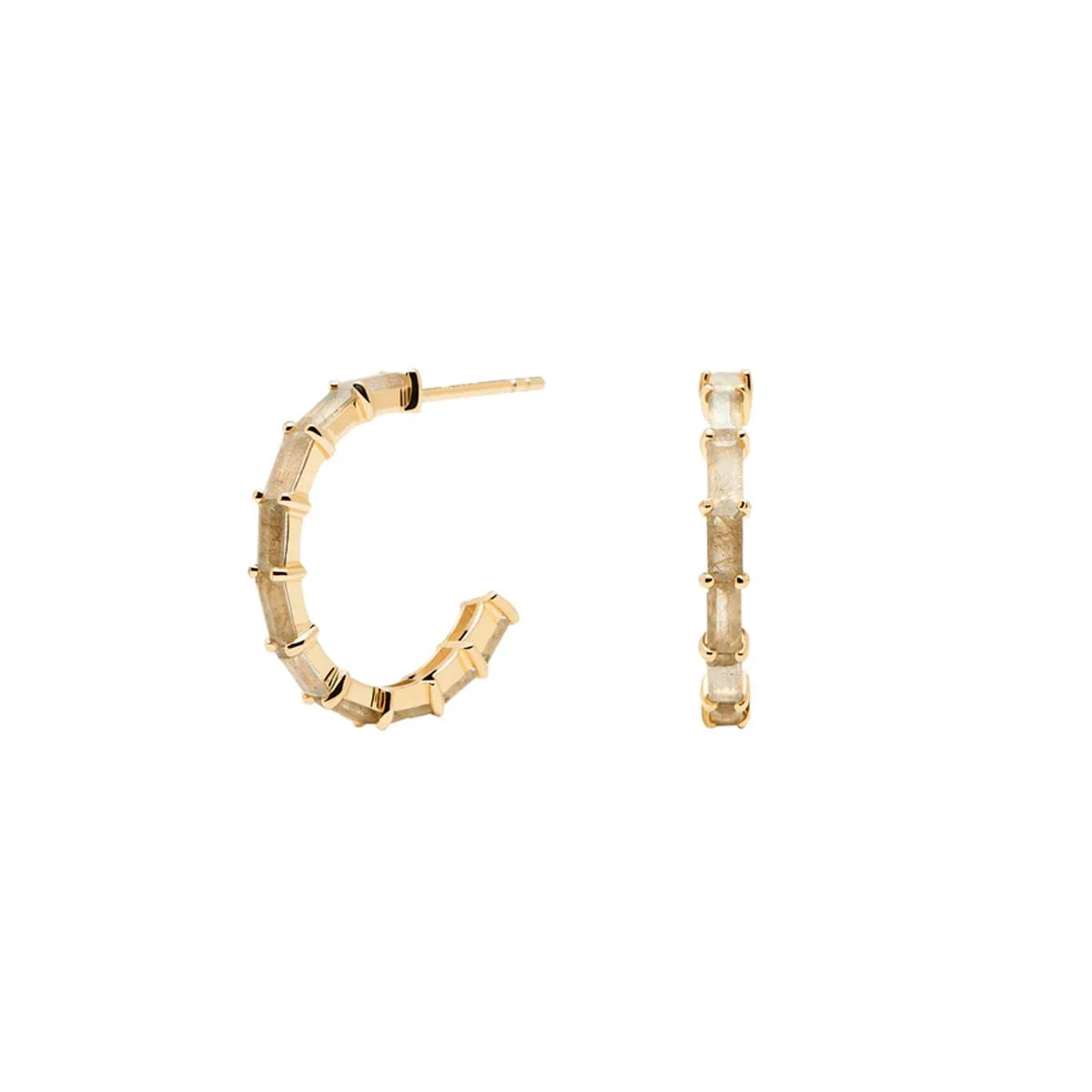 PDPAOLA Boucles d'Oreilles - Pistil - en argent plaqué or - AR01-322-U – Image 2
