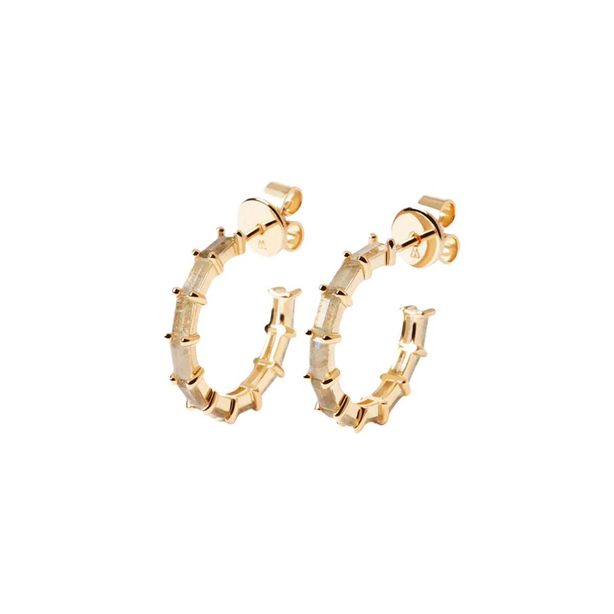 PDPAOLA Boucles d'Oreilles - Pistil - en argent plaqué or - AR01-322-U