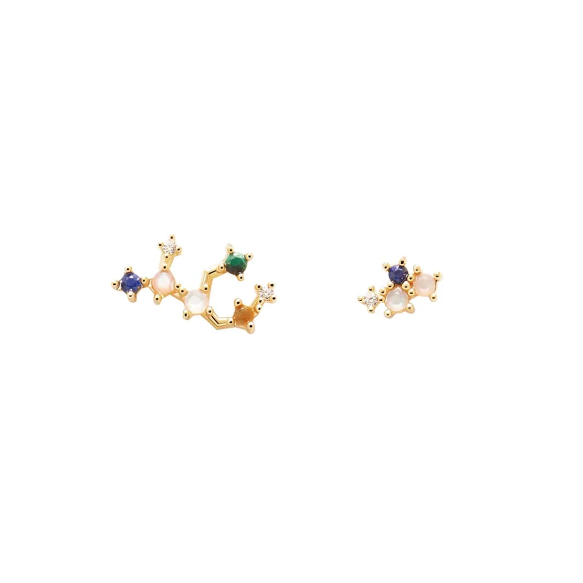 PDPAOLA Boucles d'Oreilles - Vierge - en argent plaqué or - AR01-409-U
