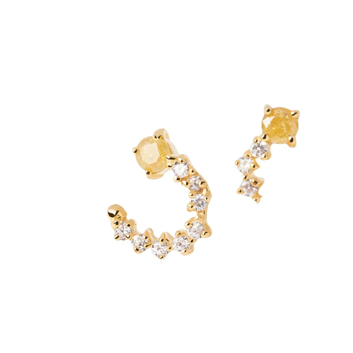 PDPAOLA Boucles d'Oreilles - Villa - en argent plaqué or - AR01-558-U – Image 2