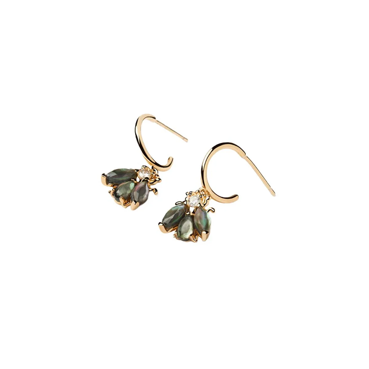 PDPAOLA Boucles d'Oreilles - Zaza - en argent plaqué or - AR01-314-U