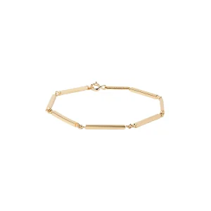PDPAOLA Bracelet en argent plaqué or - Bar Chain - PU01-405-U