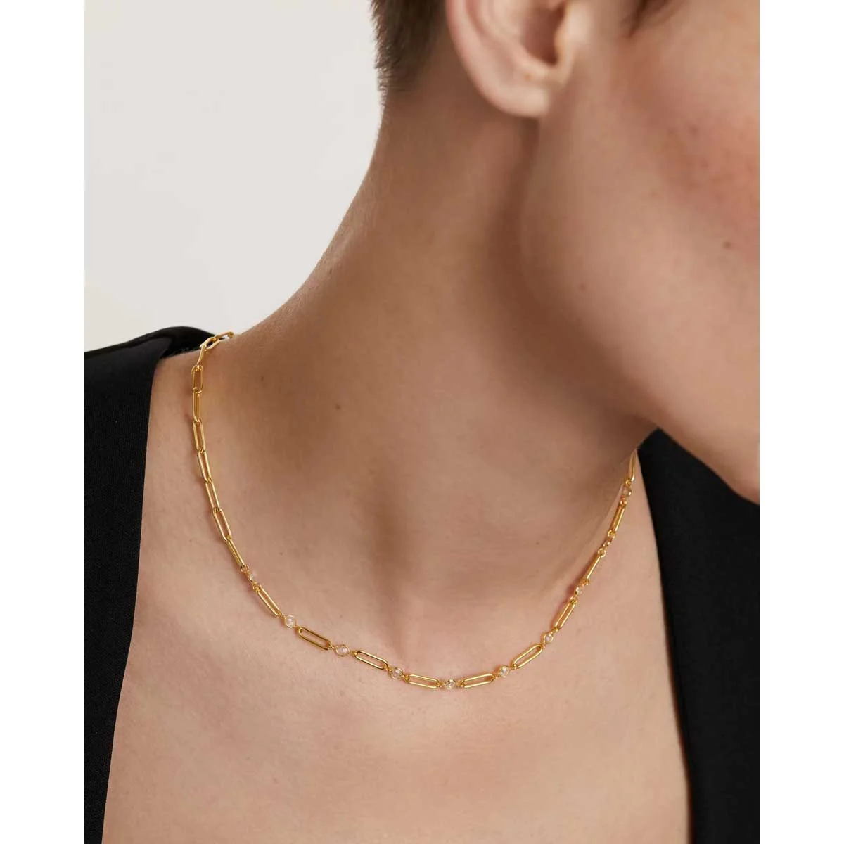 PDPAOLA Collier en argent plaqué or - Miami Chain - CO01-466-U – Image 2