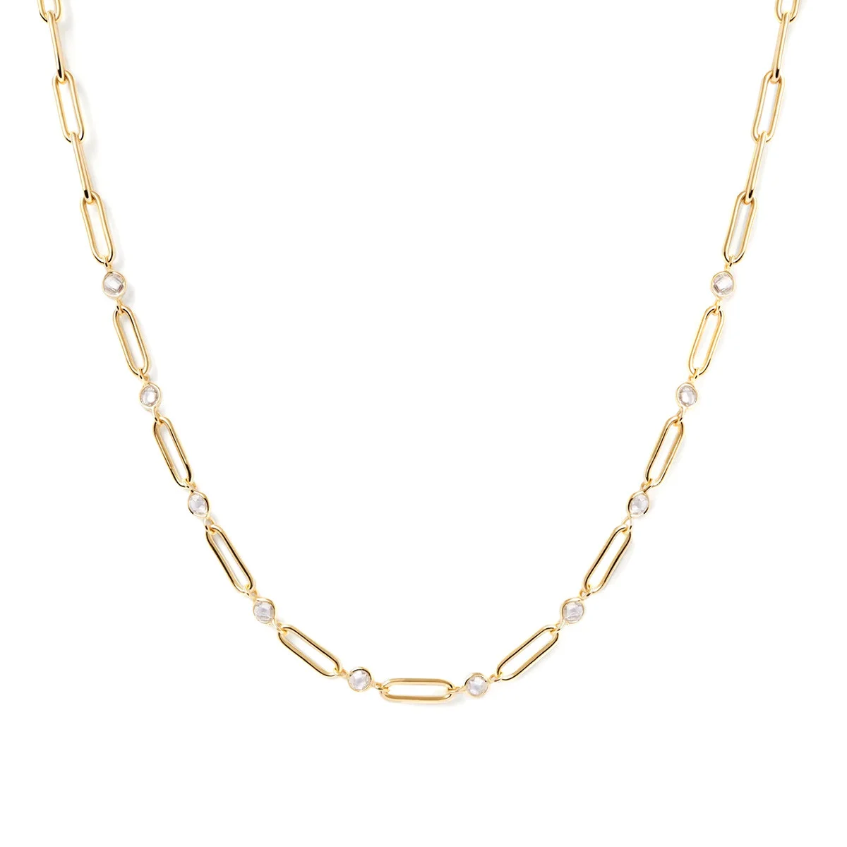 PDPAOLA Collier en argent plaqué or - Miami Chain - CO01-466-U