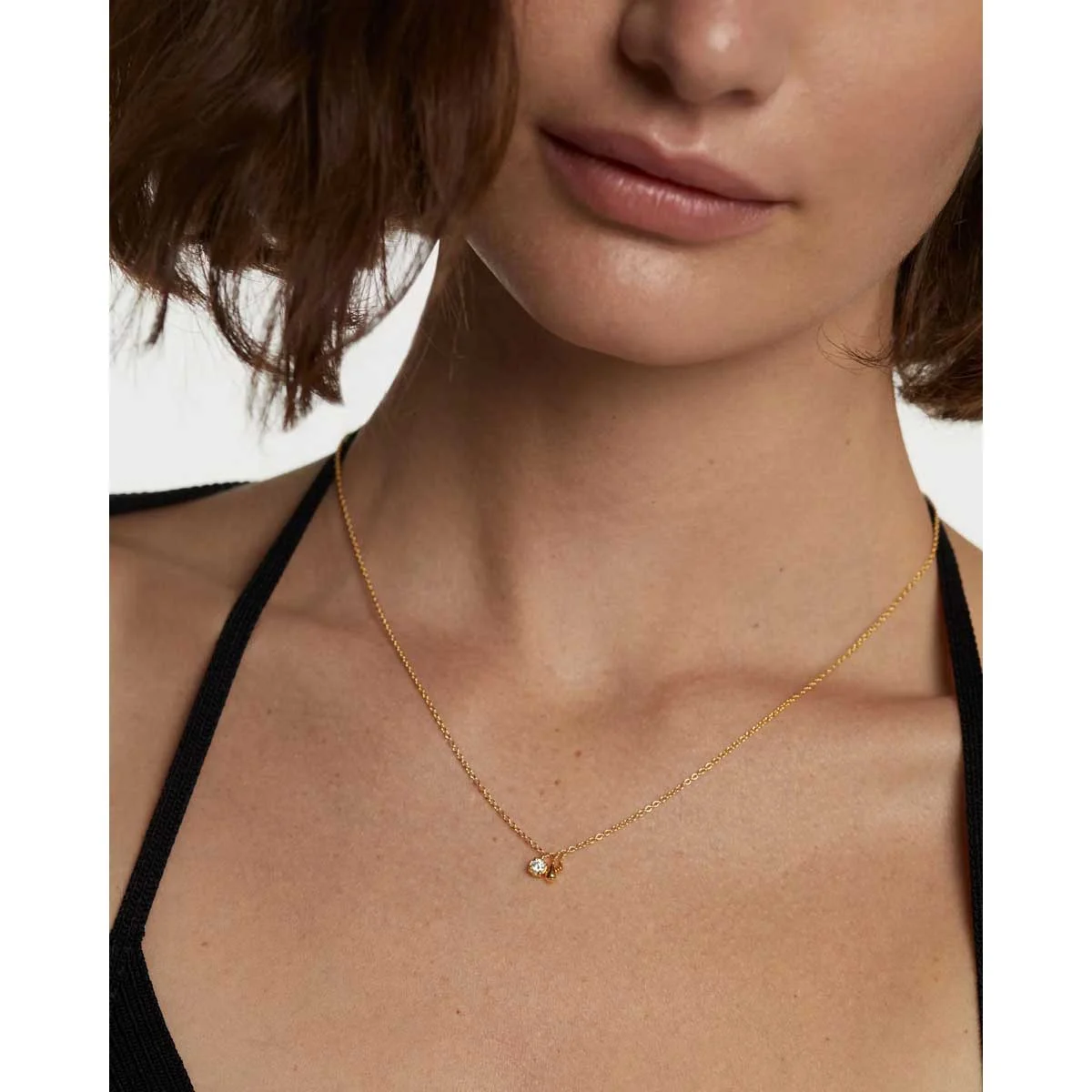 PDPAOLA Collier en argent plaqué or - Water - CO01-602-U – Image 2