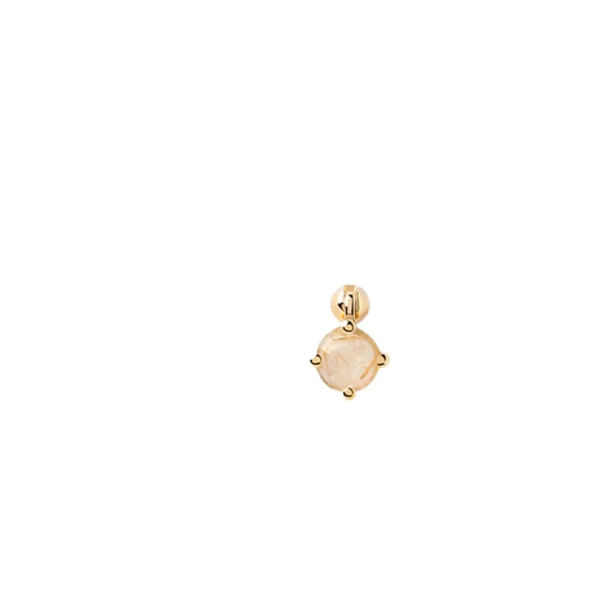 PDPAOLA Piercing - Kimi Quartz Rutilé - en argent plaqué or - PG01-709-U