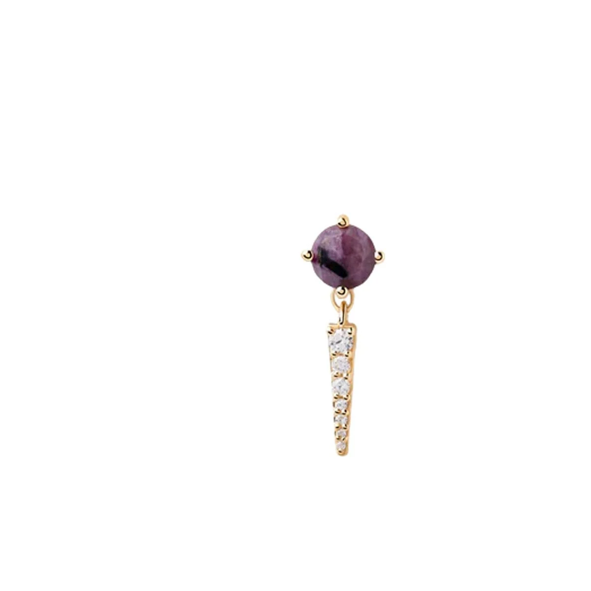 PDPAOLA Piercing - Yoki Charoïte - en argent plaqué or - PG01-720-U